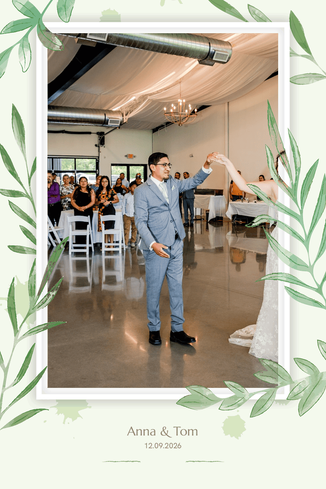 Ausdruck-Design Greenery für Hochzeit