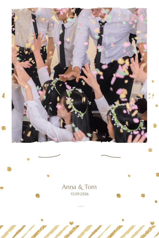 Ausdruck-Design Konfetti Gold für Geburtstag & Party