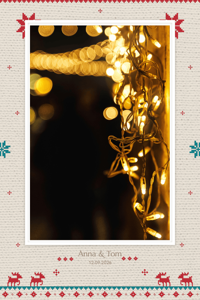 Ausdruck-Design Winterstrick für Weihnachten & Saison